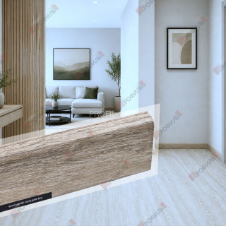 Плинтус напольный Comfort Classic 80 ПВХ Акация 424 под дерево Плинтус напольный Comfort Classic 80 ПВХ Акация 424 под дерево