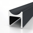 Алюминиевый разделительный профиль теневой Decaro Engineering D008A Black черный 3м Алюминиевый разделительный профиль теневой Decaro Engineering D008A Black черный 3м